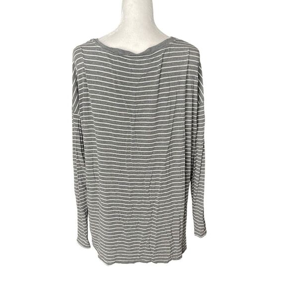 American Eagle Soft Sexy Large Tunic Top Vneck Long Sleeve Tee Gray - Picture 7 of 7